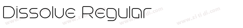 Dissolve Regular字体转换 Dissolve Regular字体转换
